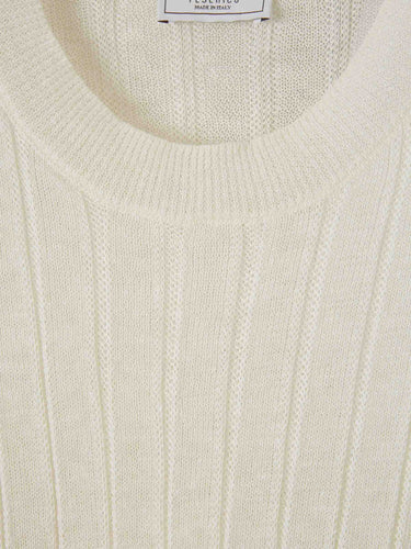 Peserico Mujer Barcelona Camiseta Canalé Satinada color Beige sku 712-000605 01 - Foto 3