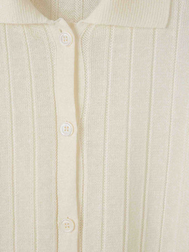 Peserico Mujer Barcelona Camisa Punto Canalé color Beige sku 712-000606 01 - Foto 3