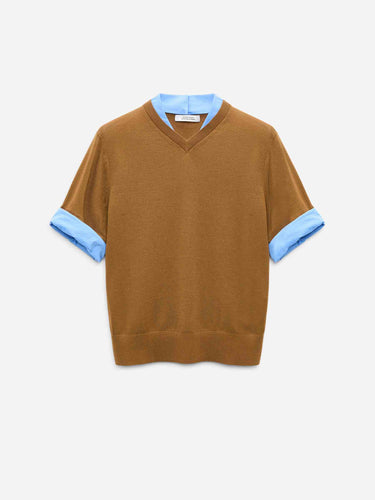 Dorothee Schumacher Mujer Barcelona Jersey Capas Lana color Marrón sku 712-000609 01 - Foto 1