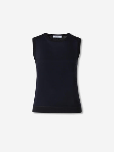 Max Mara Mujer Barcelona Camiseta Punto Fino color Azul Noche sku 712-000612 01 - Foto 1
