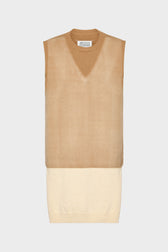 Maison Margiela Mujer Barcelona Chaleco Doble Capa color Camel sku 712-000613 01 - Foto 1