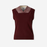 Maison Margiela Mujer Barcelona Chaleco Lana color Burdeos sku 712-000614 01 - Foto 1