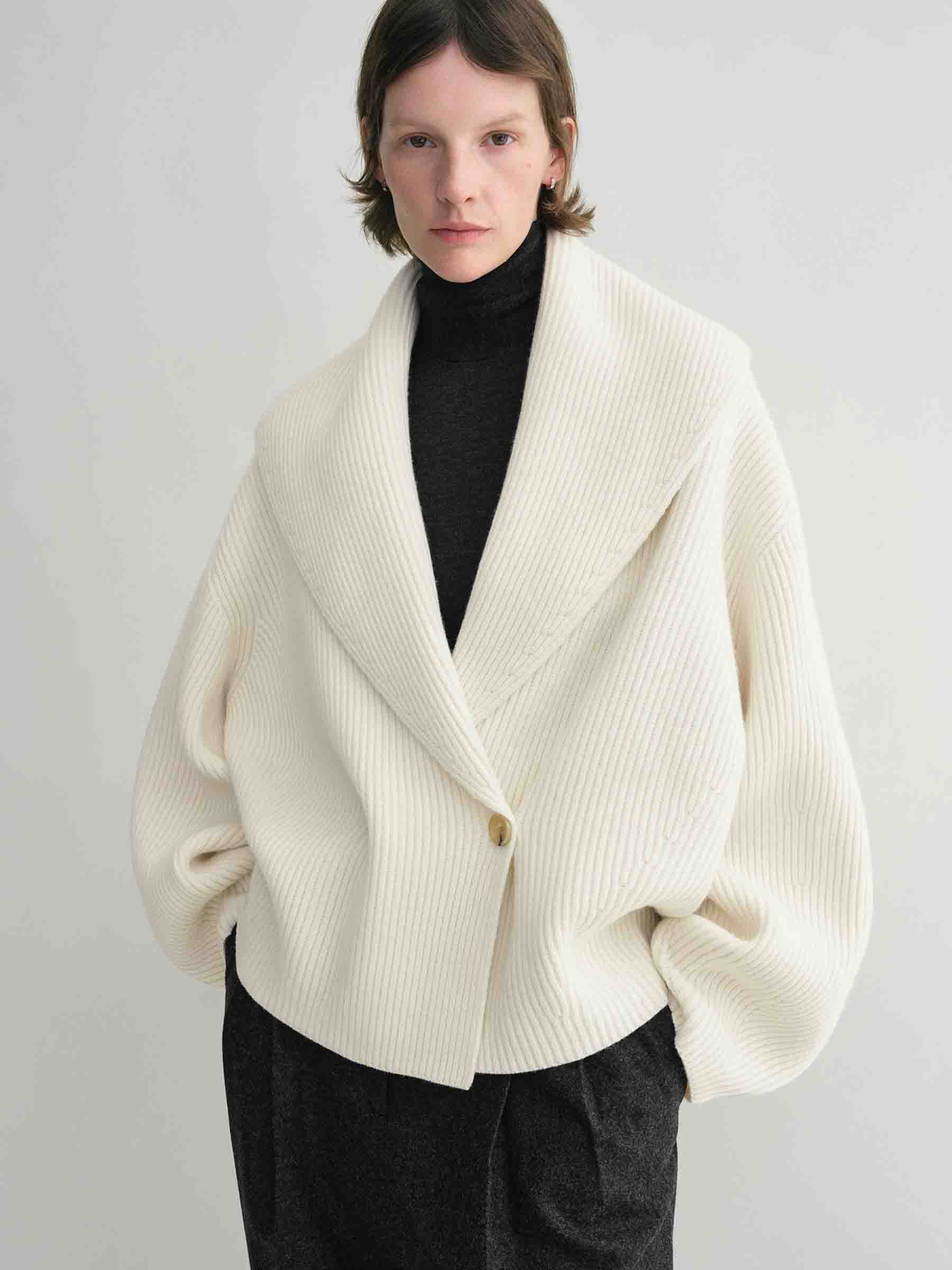 TOTEME – Shawl-lapel cardigan Mujer 713-000329 01