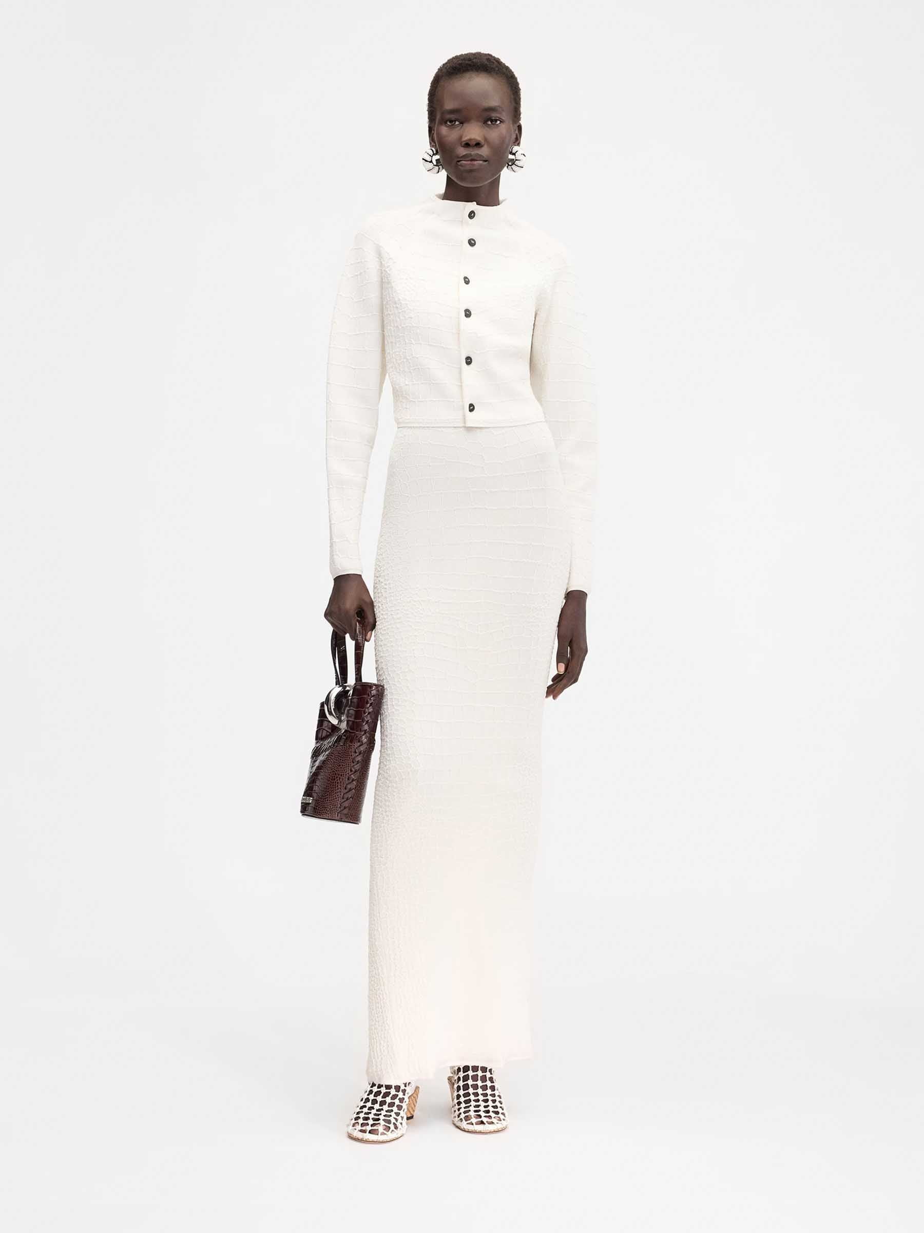 Jacquemus Mujer Barcelona Cárdigan Scala Botones color Blanco sku 713-000335 01 - Foto 2