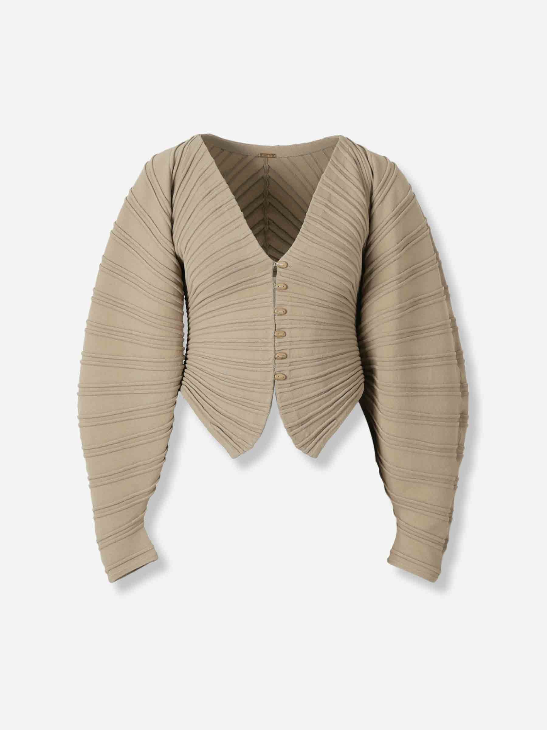 Cult Gaia Mujer Barcelona Cárdigan Punto Blair color Beige sku 713-000351 01 - Foto 1