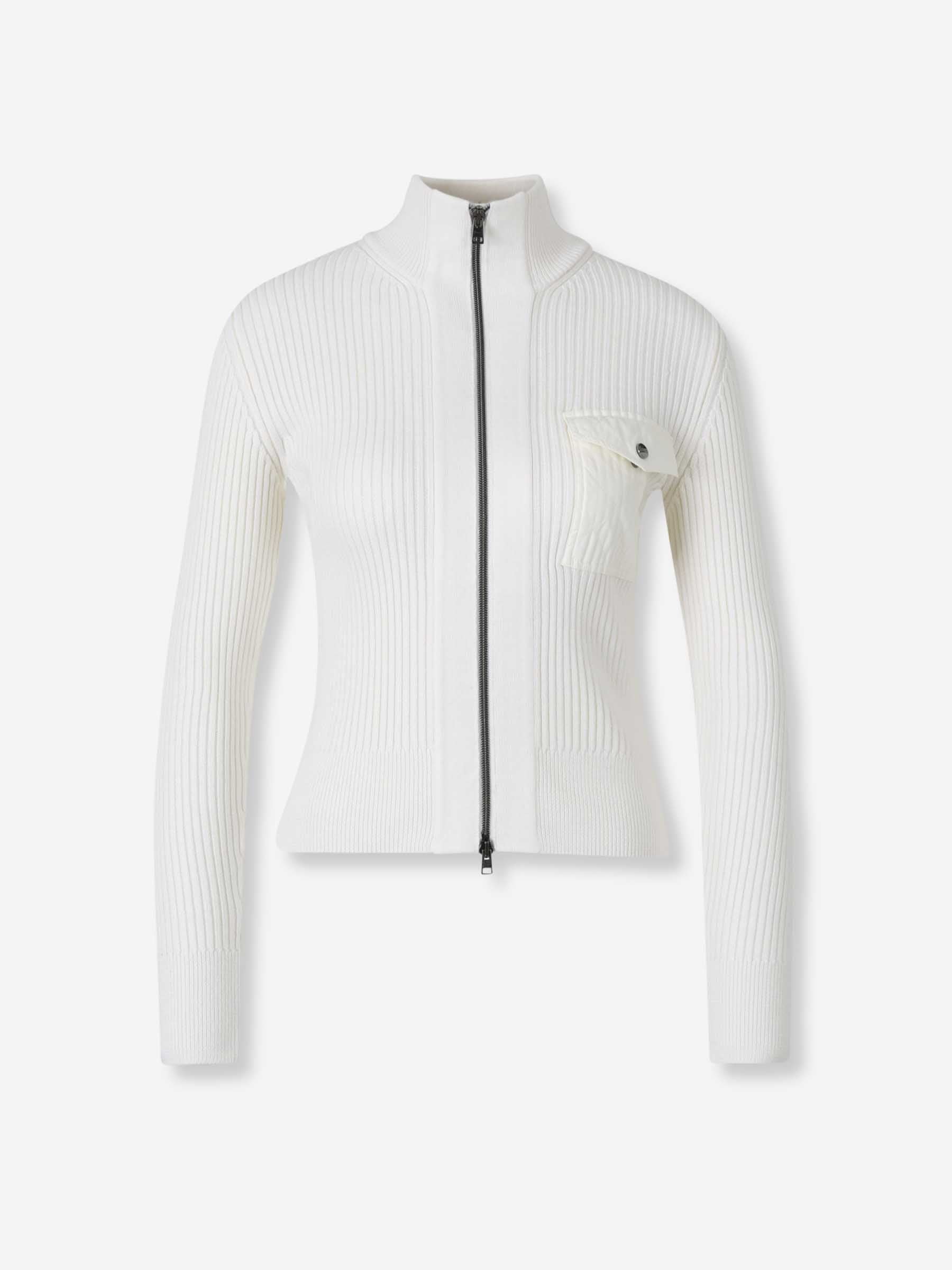Herno Mujer Barcelona Cárdigan Cremallera Lana color Blanco sku 713-000354 01 - Foto 1
