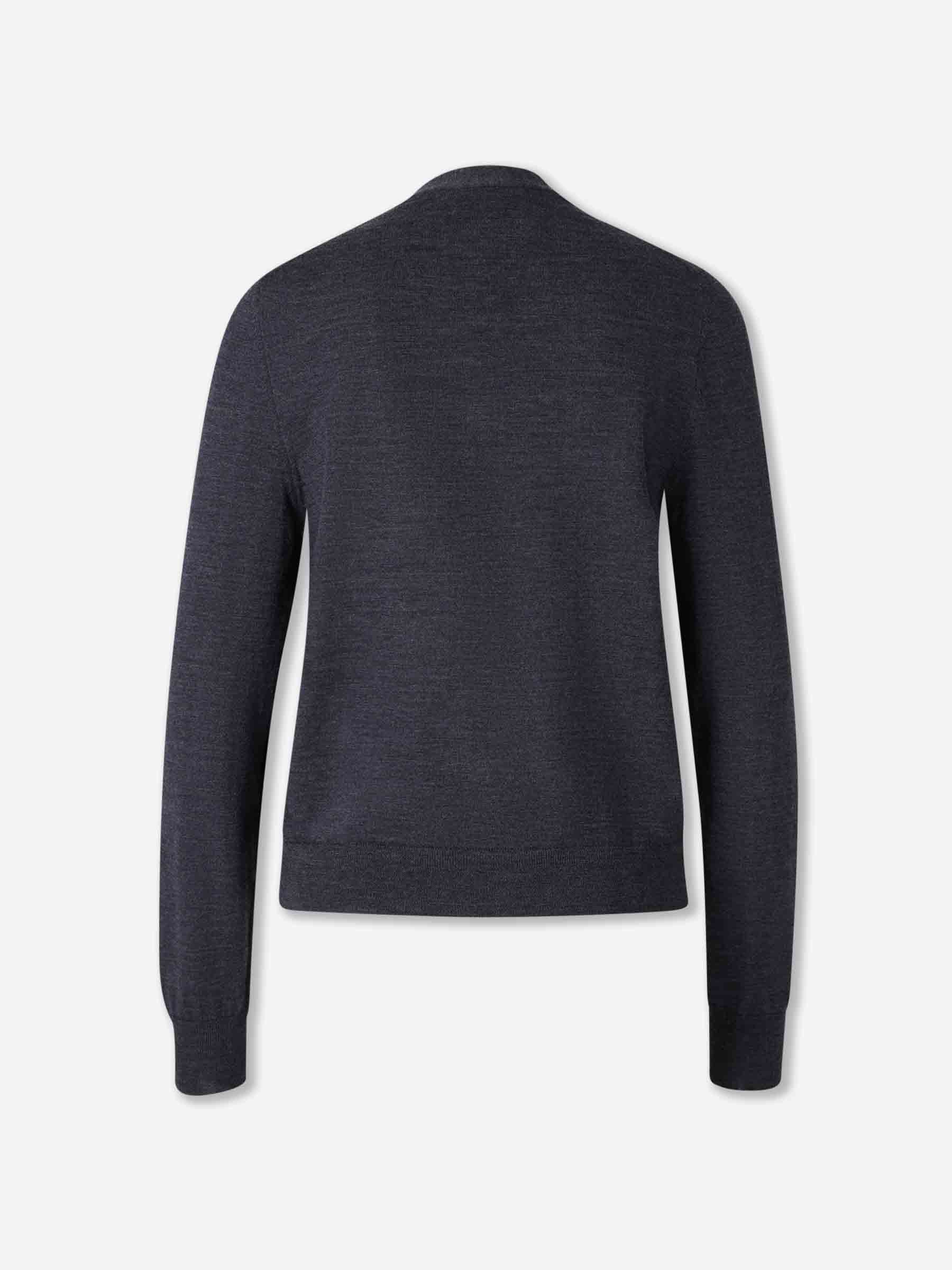 Maison Margiela Mujer Barcelona Cárdigan Punto Lana color Gris Antracita sku 713-000355 01 - Foto 2