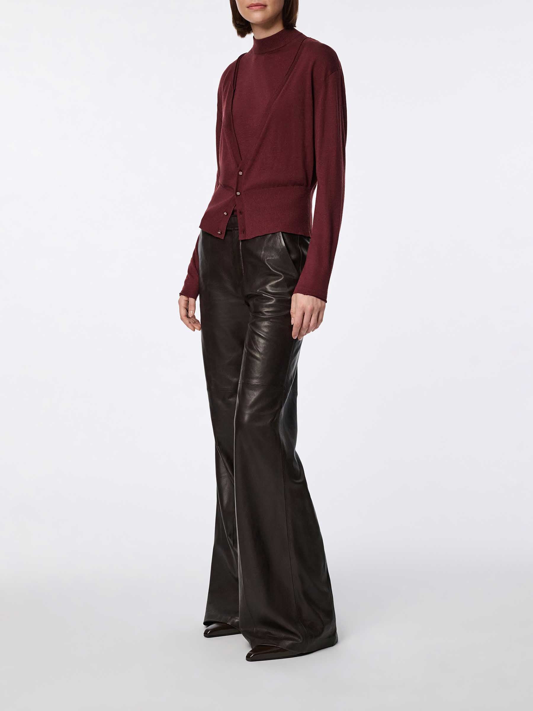 Dorothee Schumacher Mujer Barcelona Cárdigan Lana Seda color Burdeos sku 713-000364 01 - Foto 2