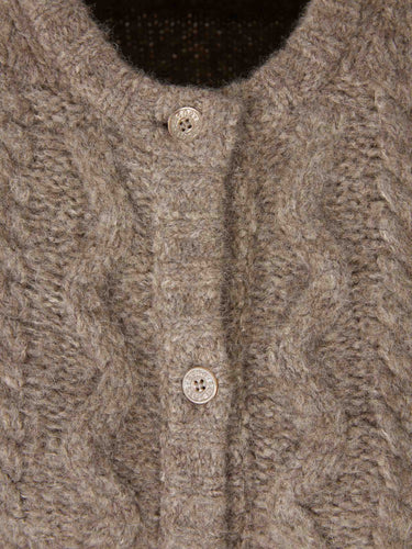 Acne Studios Mujer Barcelona Cárdigan Punto Capas color Beige sku 713-000367 01 - Foto 3