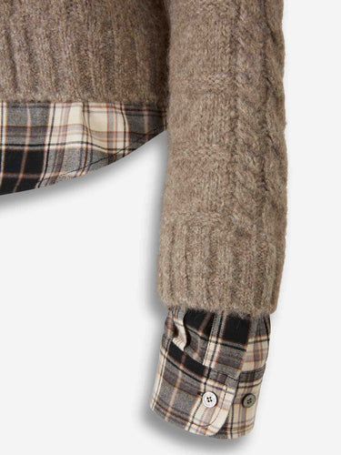 Acne Studios Mujer Barcelona Cárdigan Punto Capas color Beige sku 713-000367 01 - Foto 4