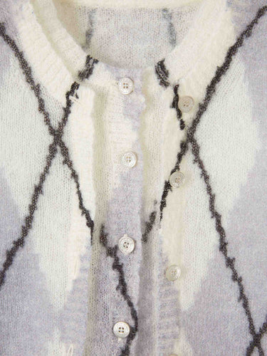 Acne Studios Mujer Barcelona Cárdigan Mohair color Lila sku 713-000369 01 - Foto 3
