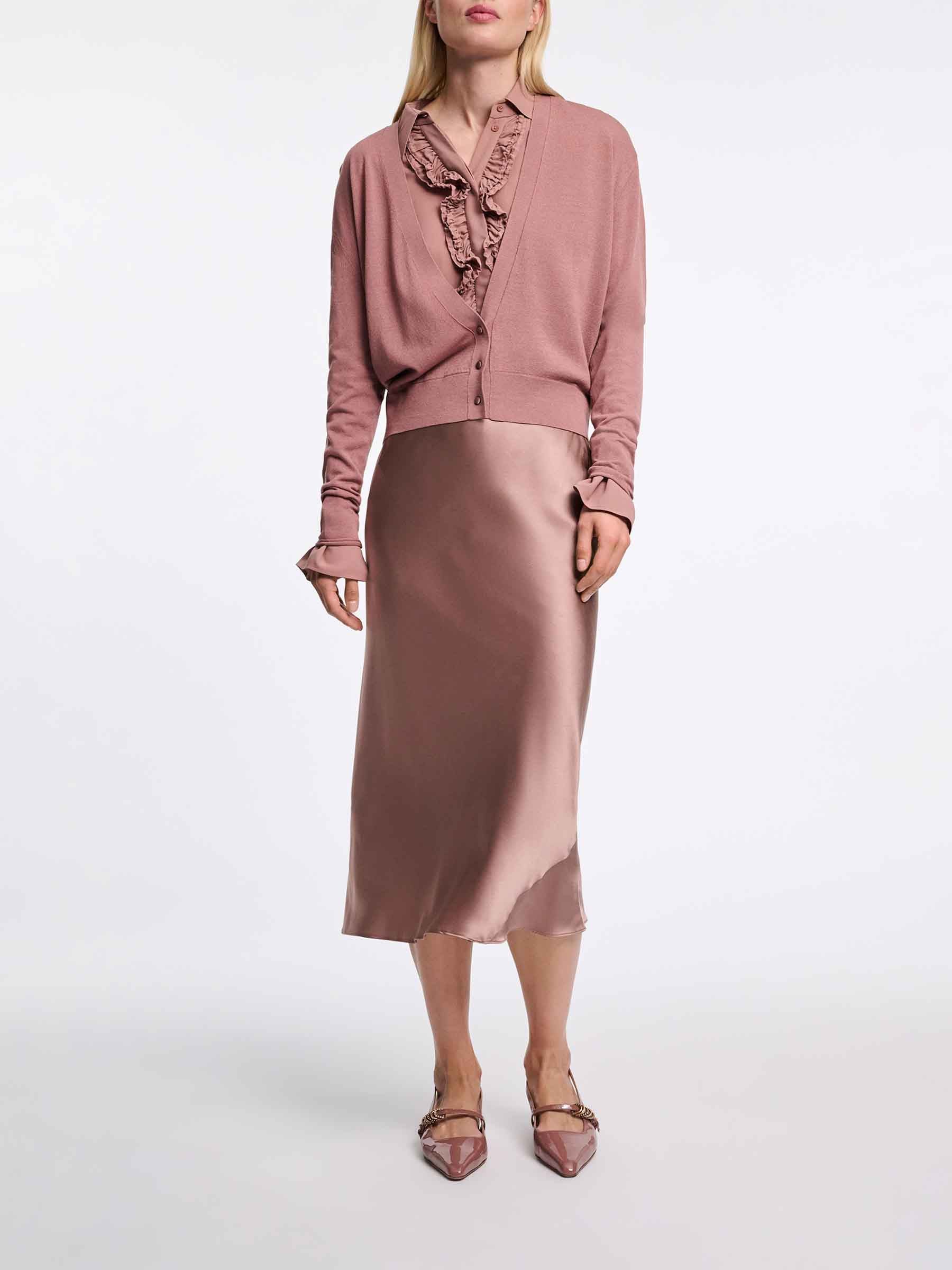 Dorothee Schumacher Mujer Barcelona Cárdigan Refined Essentials color Rosa Envejecido sku 713-000373 01 - Foto 2