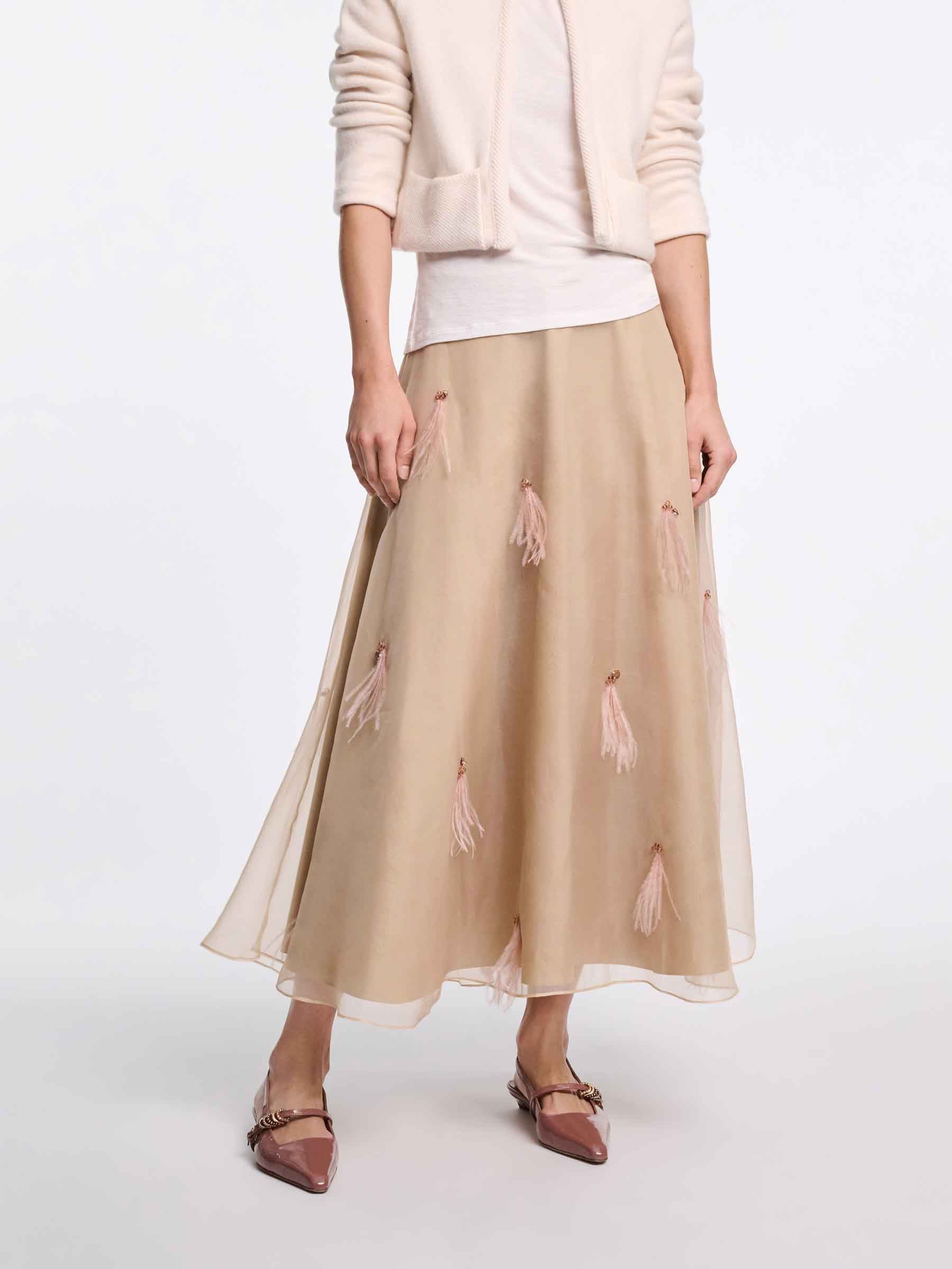 Dorothee Schumacher Mujer Barcelona Cárdigan Cachemira Adornado color Marfil sku 713-000375 01 - Foto 2