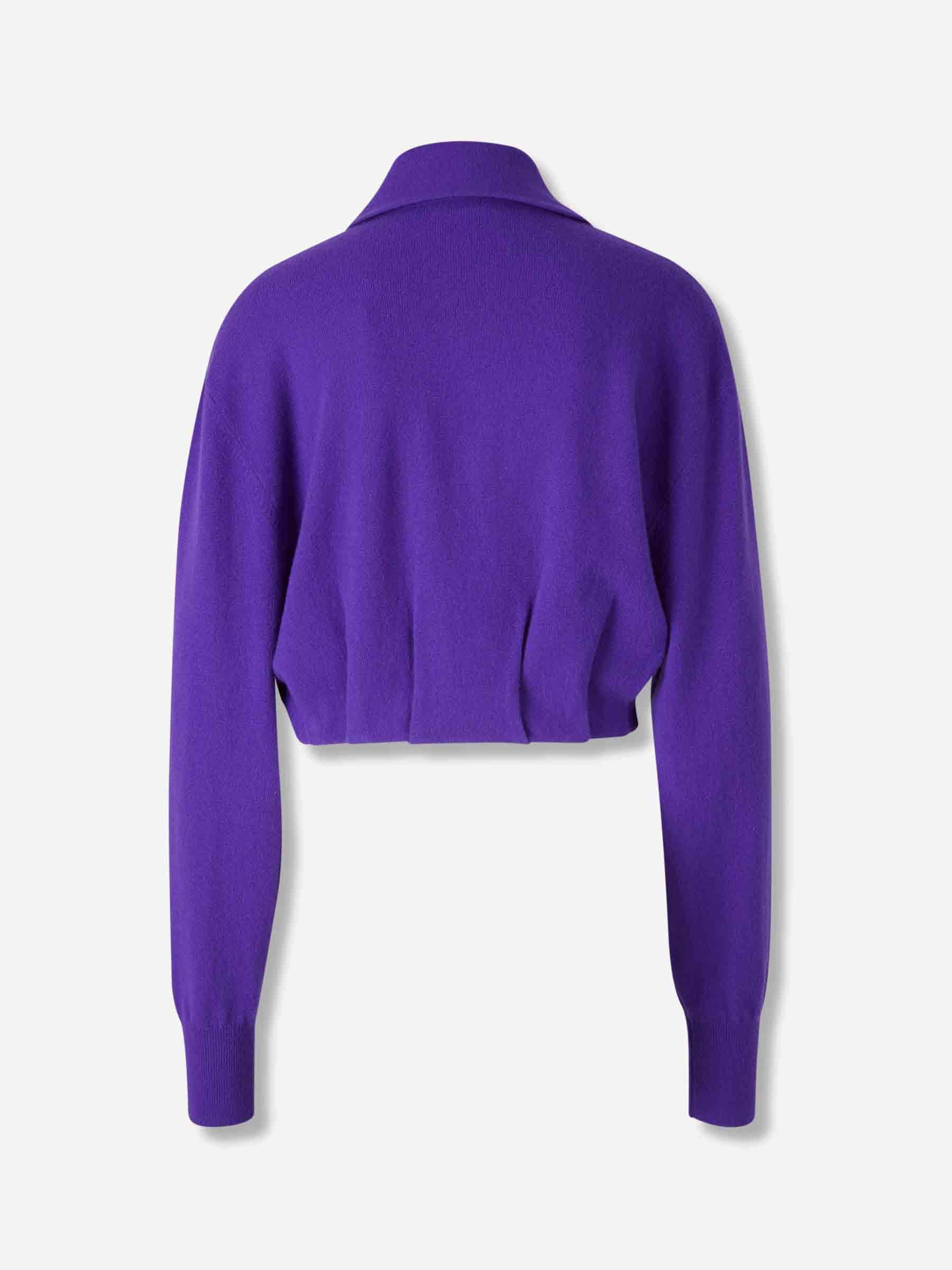 Dries Van Noten Mujer Barcelona Cárdigan Punto Cachemira color Violeta sku 713-000377 01 - Foto 2