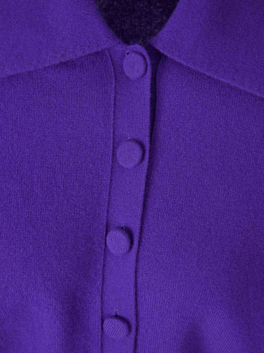 Dries Van Noten Mujer Barcelona Cárdigan Punto Cachemira color Violeta sku 713-000377 01 - Foto 3