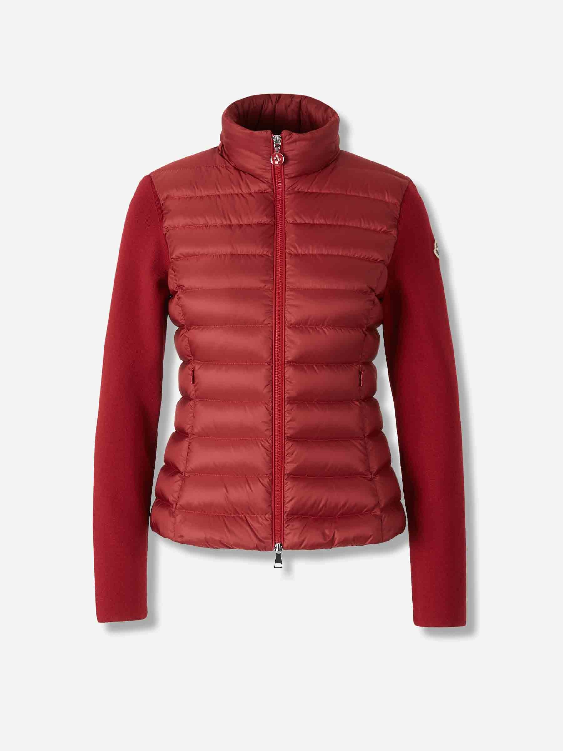 Moncler Mujer Barcelona Cárdigan Acolchado Cremallera color Rojo sku 713-000383 01 - Foto 1