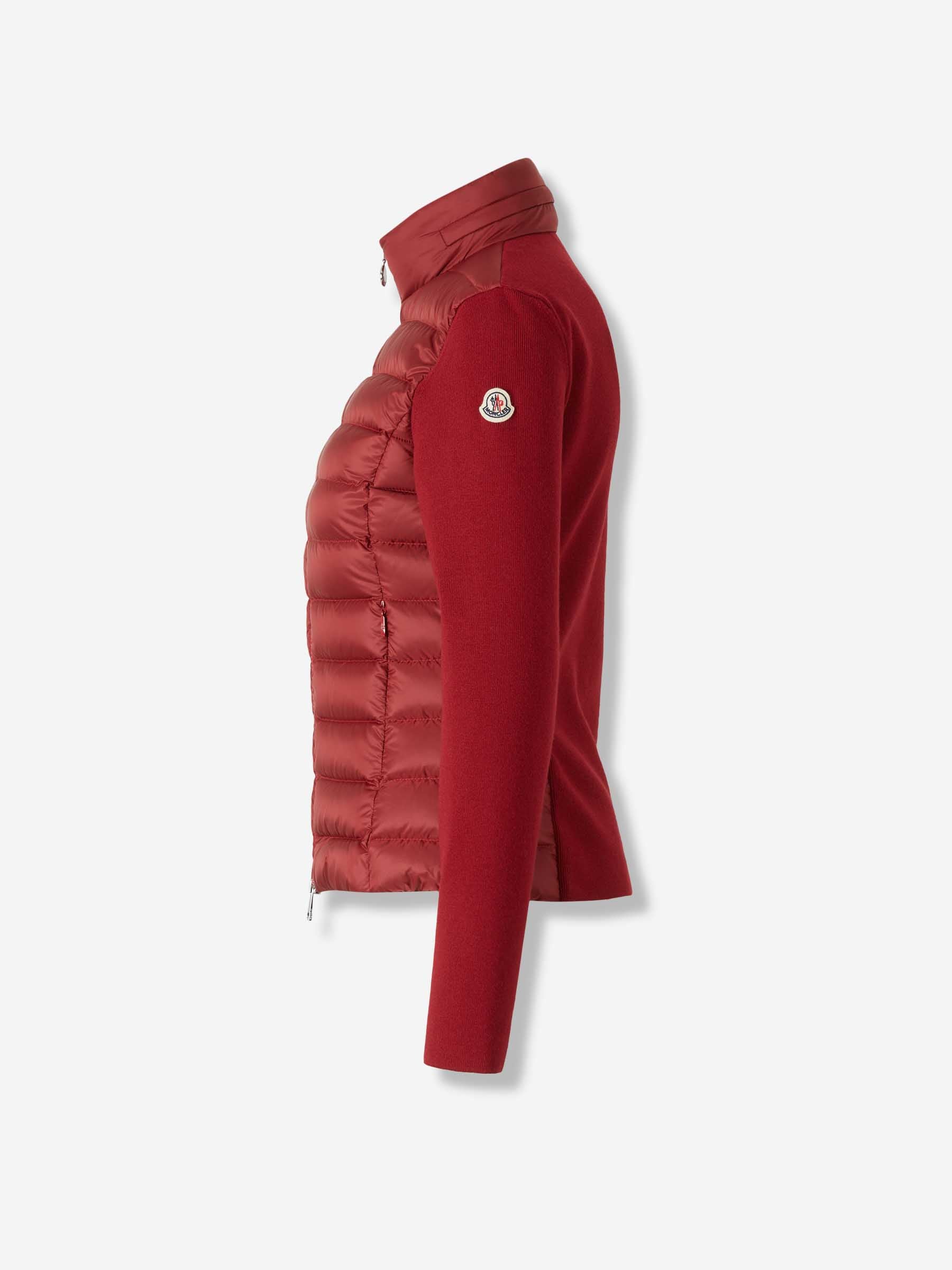 Moncler Mujer Barcelona Cárdigan Acolchado Cremallera color Rojo sku 713-000383 01 - Foto 2