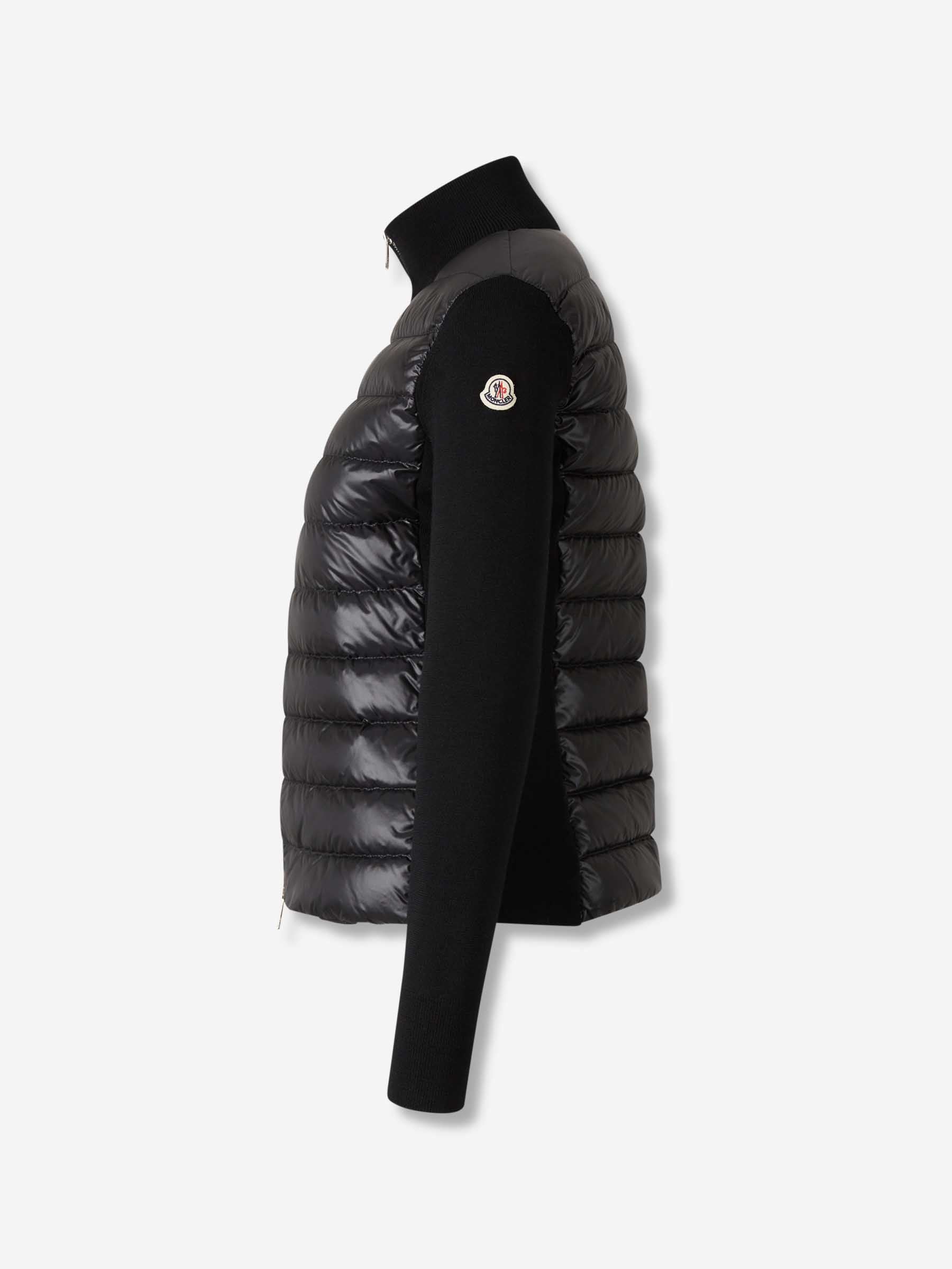 Moncler Mujer Barcelona Cárdigan Cremallera Lana color Negro sku 713-000384 02 - Foto 2