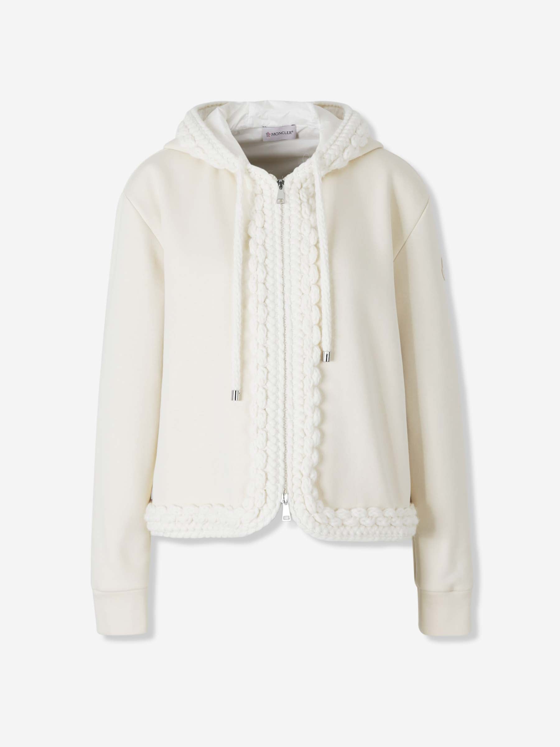 Moncler Mujer Barcelona Sudadera Capucha Cremallera color Crema sku 713-000385 01 - Foto 1