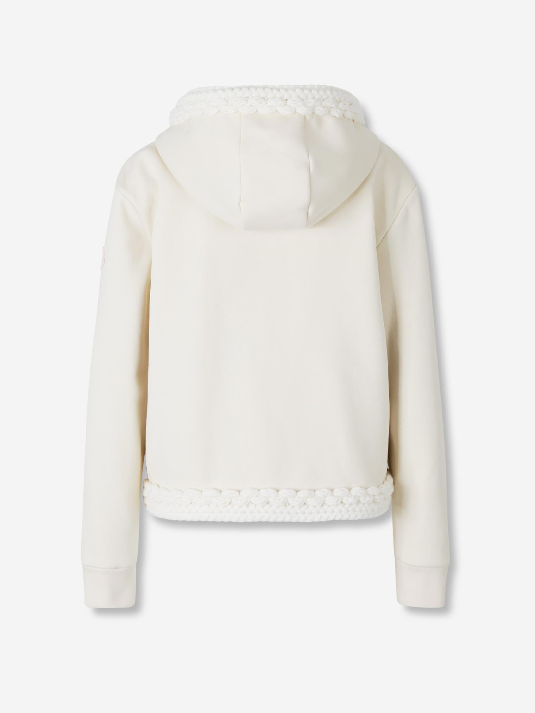 Moncler Mujer Barcelona Sudadera Capucha Cremallera color Crema sku 713-000385 01 - Foto 2