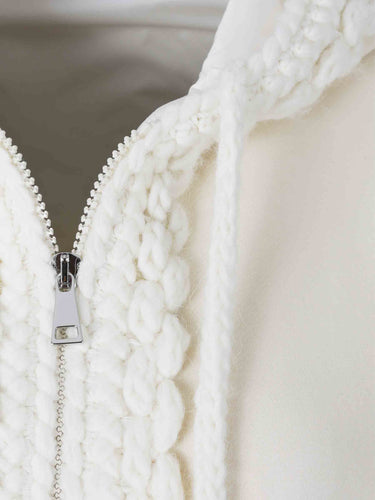 Moncler Mujer Barcelona Sudadera Capucha Cremallera color Crema sku 713-000385 01 - Foto 3