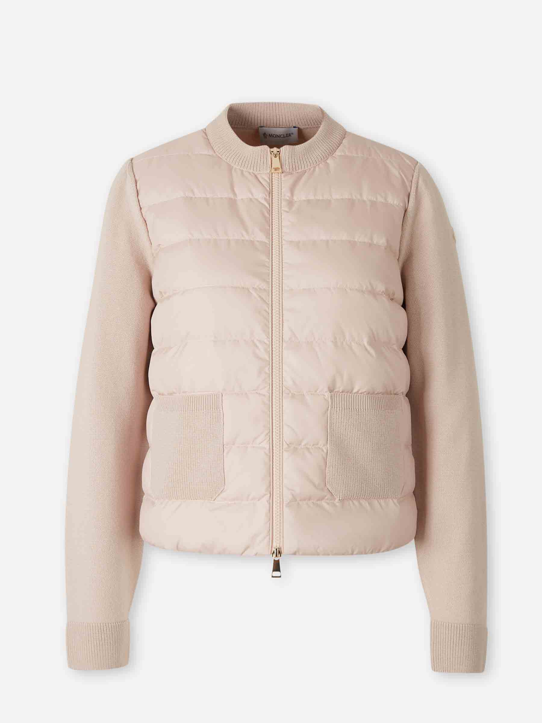 Moncler Mujer Barcelona Cárdigan Cremallera Lana color Rosa Palo sku 713-000387 01 - Foto 1
