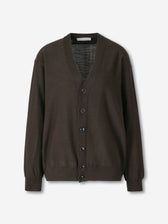 Lemaire Mujer Barcelona Cárdigan Twisted color Marrón Oscuro sku 713-000394 01 - Foto 1