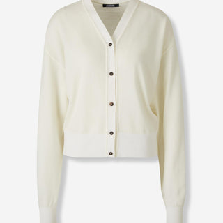 Jacquemus Mujer Barcelona Cárdigan Brode color Marfil sku 713-000403 01 - Foto 1