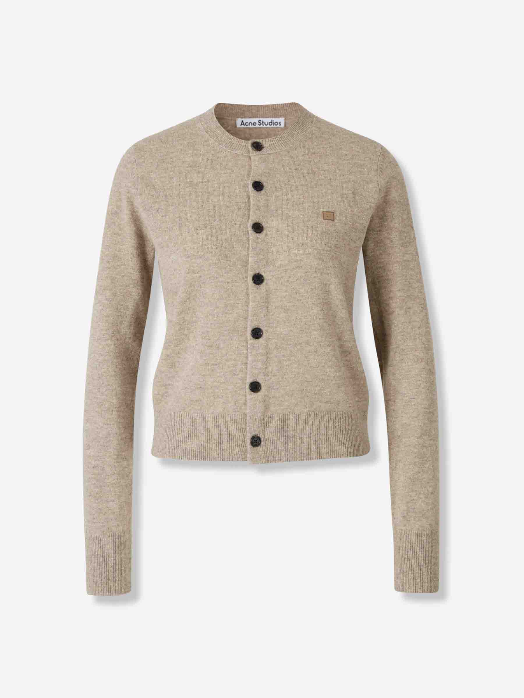 Acne Studios Mujer Barcelona Cárdigan Ajustado Lana color Gris sku 713-000411 01 - Foto 1