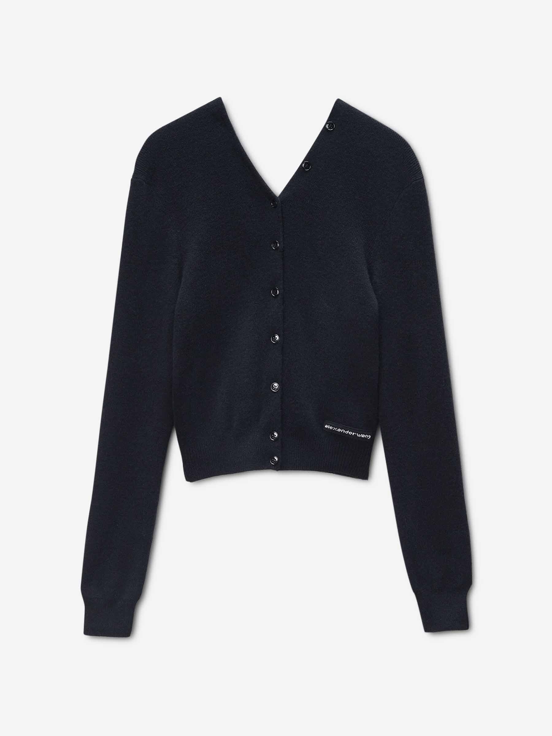 Alexander Wang Mujer Barcelona Cárdigan Lana color Gris Antracita sku 713-000418 01 - Foto 1