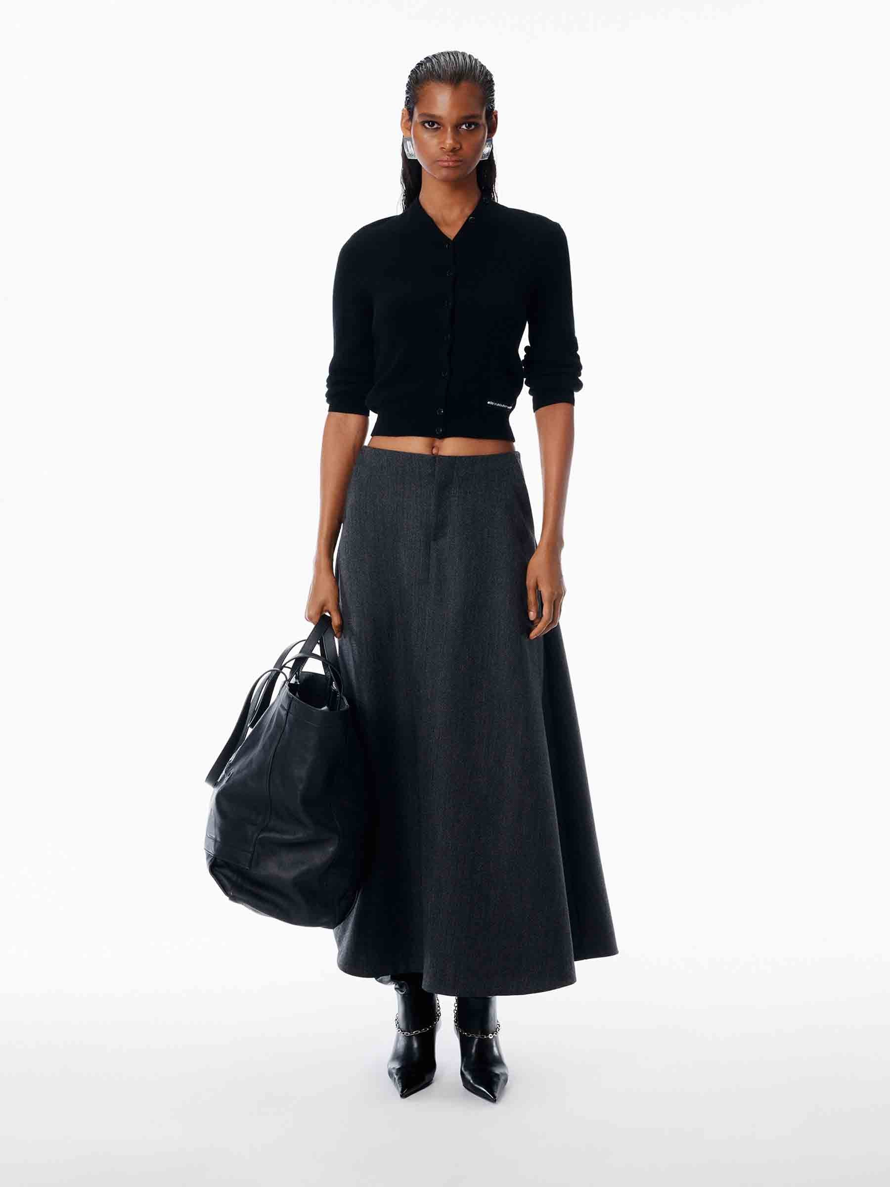 Alexander Wang Mujer Barcelona Cárdigan Lana color Gris Antracita sku 713-000418 01 - Foto 2