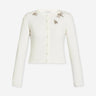 Erdem Mujer Barcelona Cárdigan Punto Adornado color Marfil sku 713-000419 01 - Foto 1