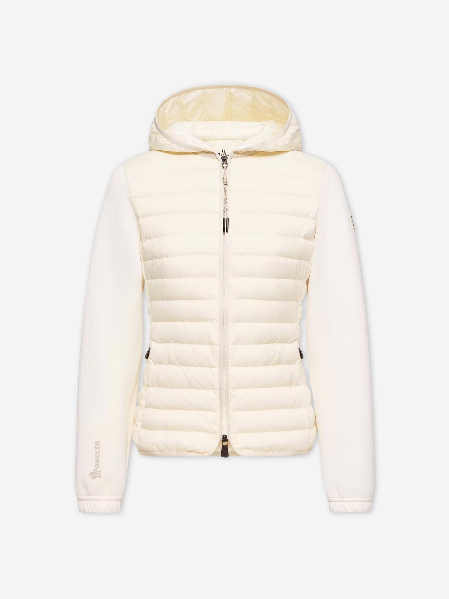 Moncler Grenoble Mujer Barcelona Cárdigan Punto Acolchado color Crema sku 713-000420 01 - Foto 1