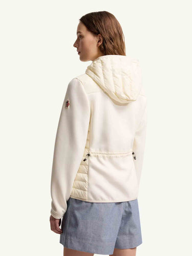 Moncler Grenoble Mujer Barcelona Cárdigan Punto Acolchado color Crema sku 713-000420 01 - Foto 4