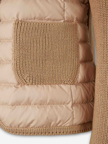 Moncler Mujer Barcelona Cárdigan Acolchado Algodón color Camel sku 713-000421 01 - Foto 5