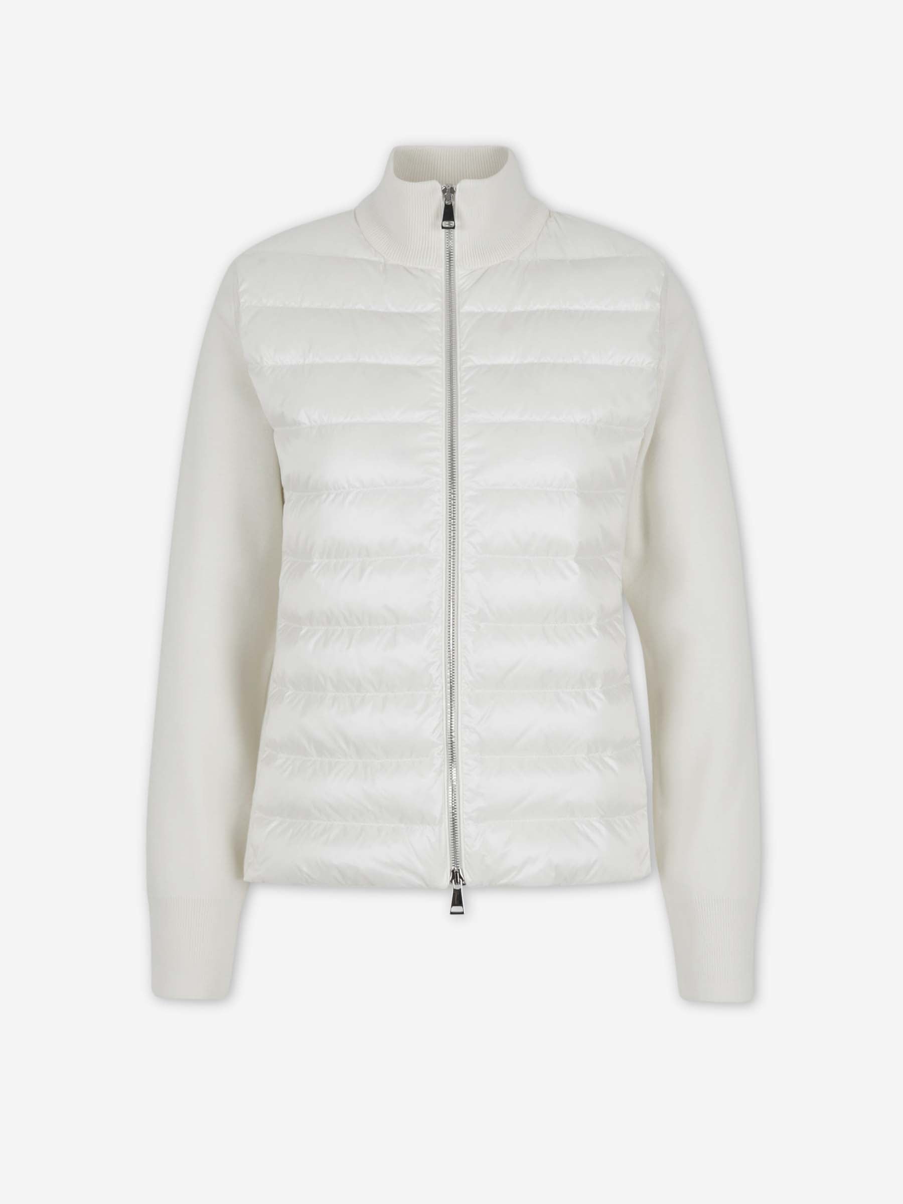 Moncler Mujer Barcelona Cárdigan Cremallera Acolchada color Beige sku 713-000422 01 - Foto 1