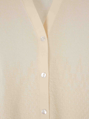 Victoria Beckham Mujer Barcelona Cárdigan Punto Algodón color Crema sku 713-000424 01 - Foto 3