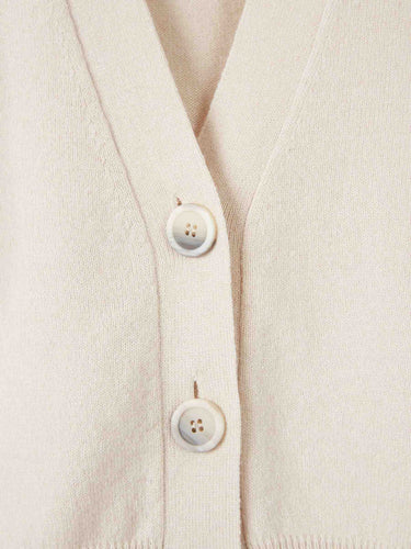 Peserico Mujer Barcelona Cárdigan Punto Cachemira color Crema sku 713-000425 01 - Foto 3