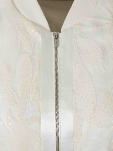 Peserico Mujer Barcelona Chaleco Bomber color Crema sku 713-000430 01 - Foto 3