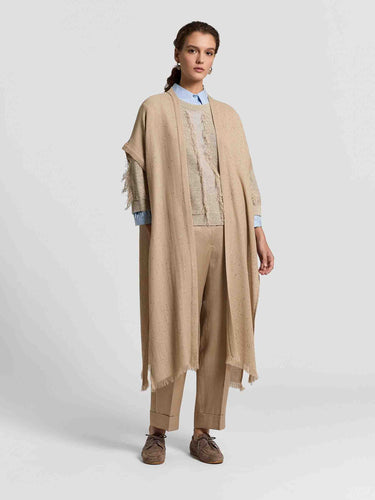 Peserico Mujer Barcelona Cárdigan Punto Largo color Camel sku 713-000431 01 - Foto 1