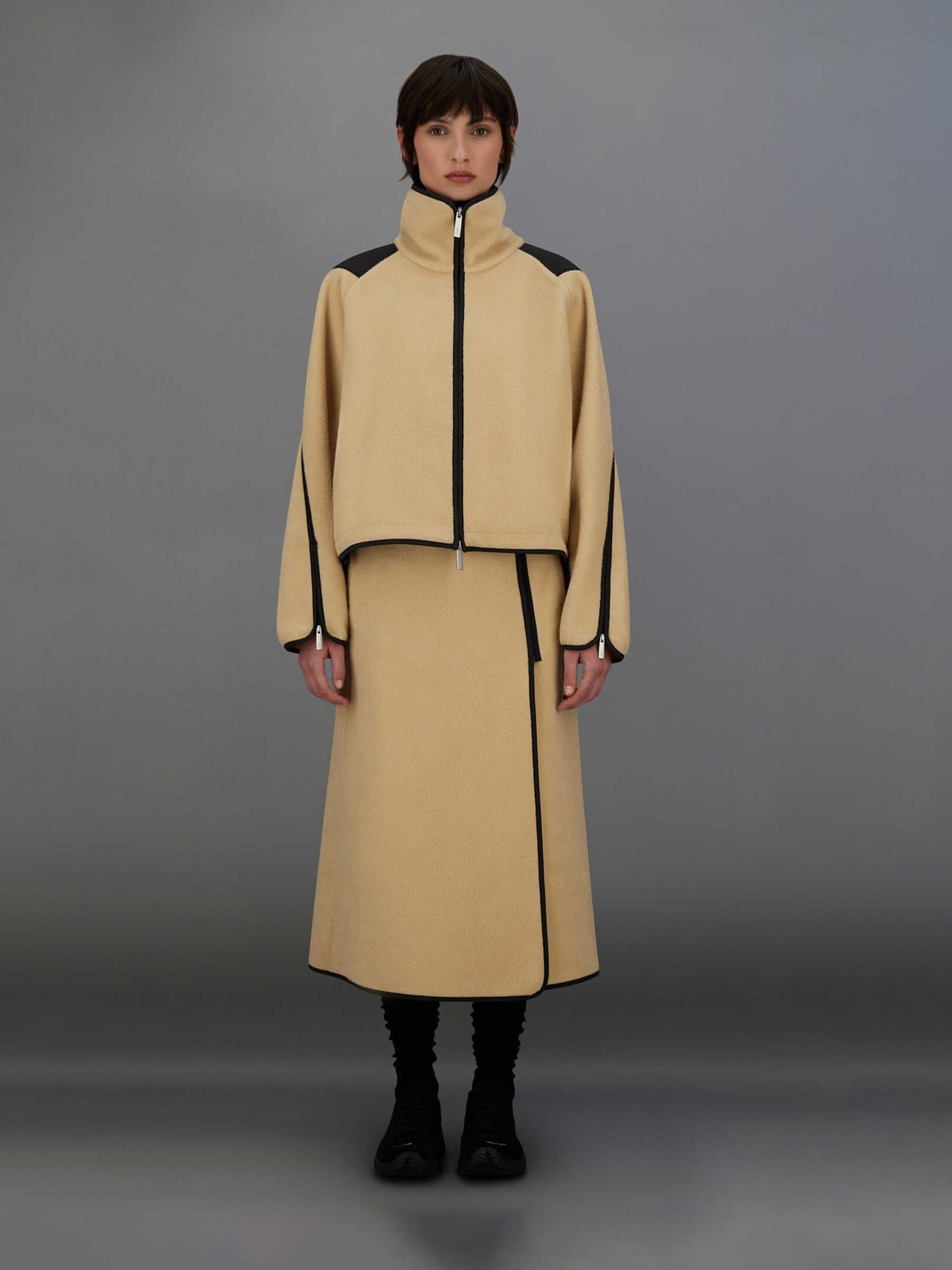 Herno Mujer Barcelona Sudadera Cremallera Polar color Crema sku 713-000439 01 - Foto 2