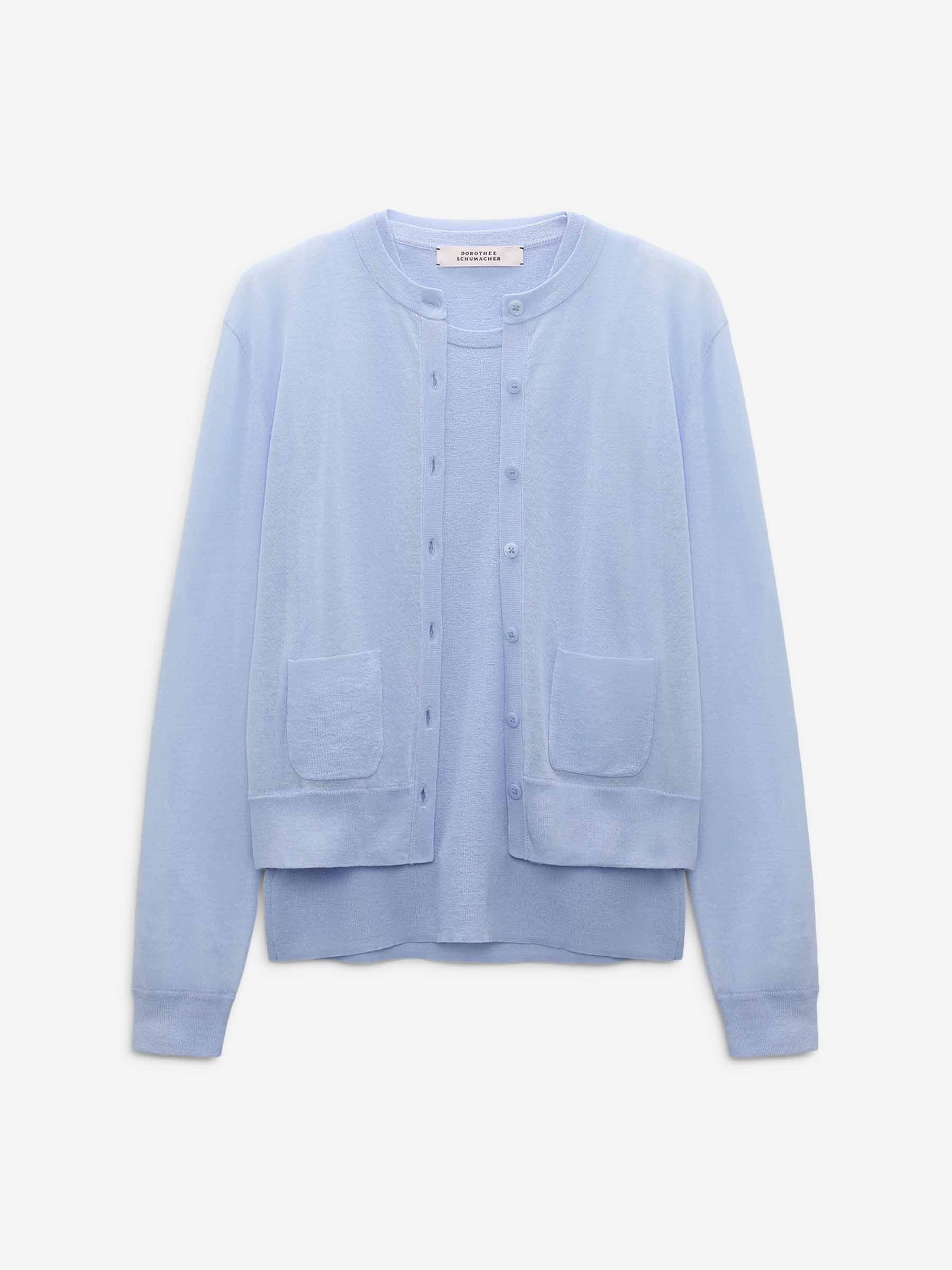 Dorothee Schumacher Mujer Barcelona Cárdigan Sheer Summer color Azul Celeste sku 713-000444 01 - Foto 1