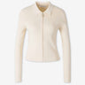 Victoria Beckham Mujer Barcelona Cárdigan con cuello camisero color Marfil sku 713-000445 01 - Foto 1