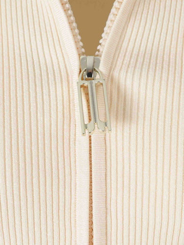 Victoria Beckham Mujer Barcelona Cárdigan con cuello camisero color Marfil sku 713-000445 01 - Foto 3