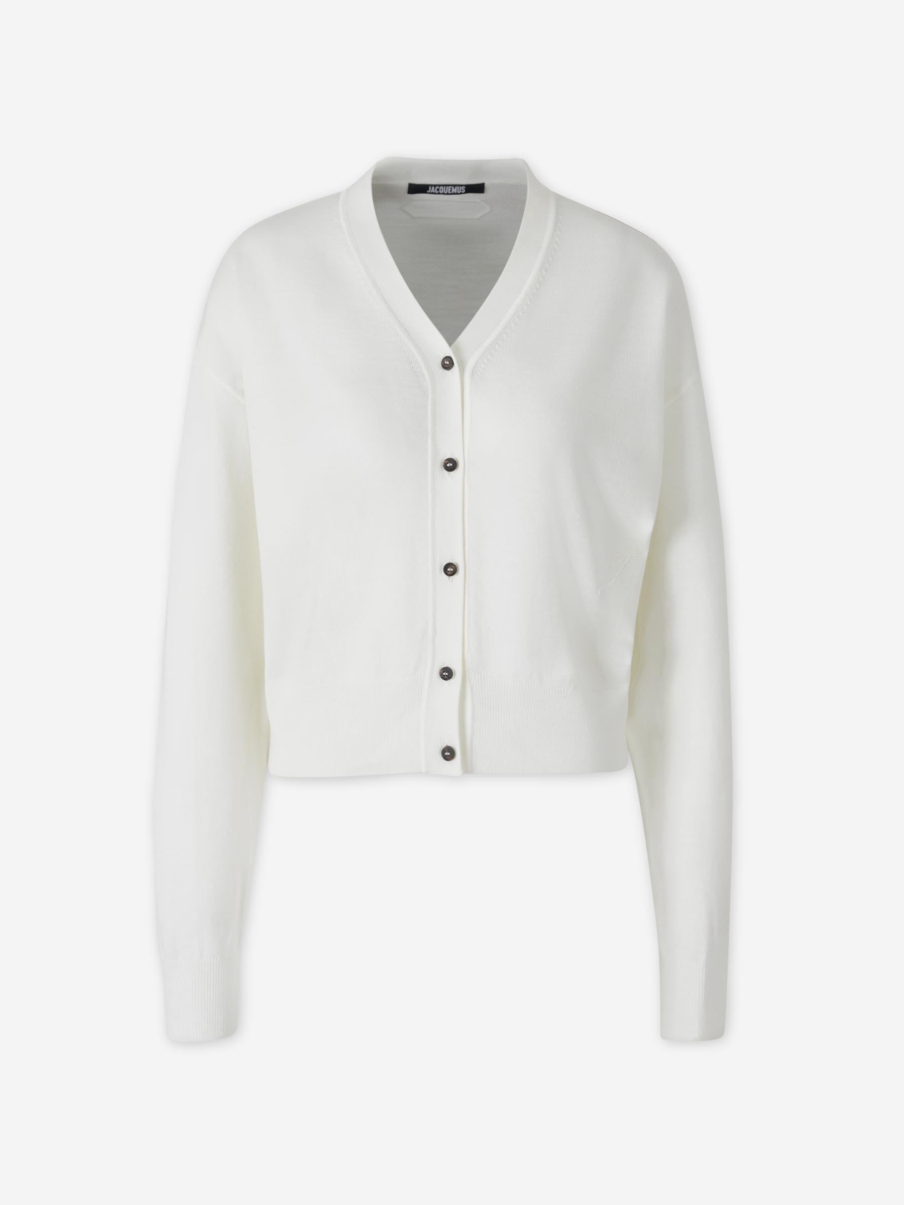 Jacquemus Mujer Barcelona Cárdigan Cuello Redondo color Marfil sku 713-000446 01 - Foto 1