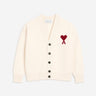 Ami Paris Mujer Barcelona Cárdigan Logo Lana color Marfil sku 713-000448 01 - Foto 1
