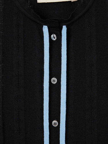 Marni Mujer Barcelona Cárdigan Punto Lazo color Negro sku 713-000451 01 - Foto 3