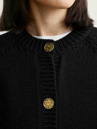 TOTEME Mujer Barcelona Cárdigan Punto Grueso color Negro sku 713-000453 02 - Foto 4