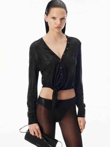 Alexander Wang Mujer Barcelona Top Nudo Brillante color Negro sku 713-000458 01 - Foto 2