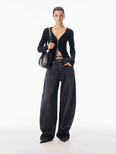 Alexander Wang Mujer Barcelona Cárdigan Punto Calado color Negro sku 713-000459 01 - Foto 2